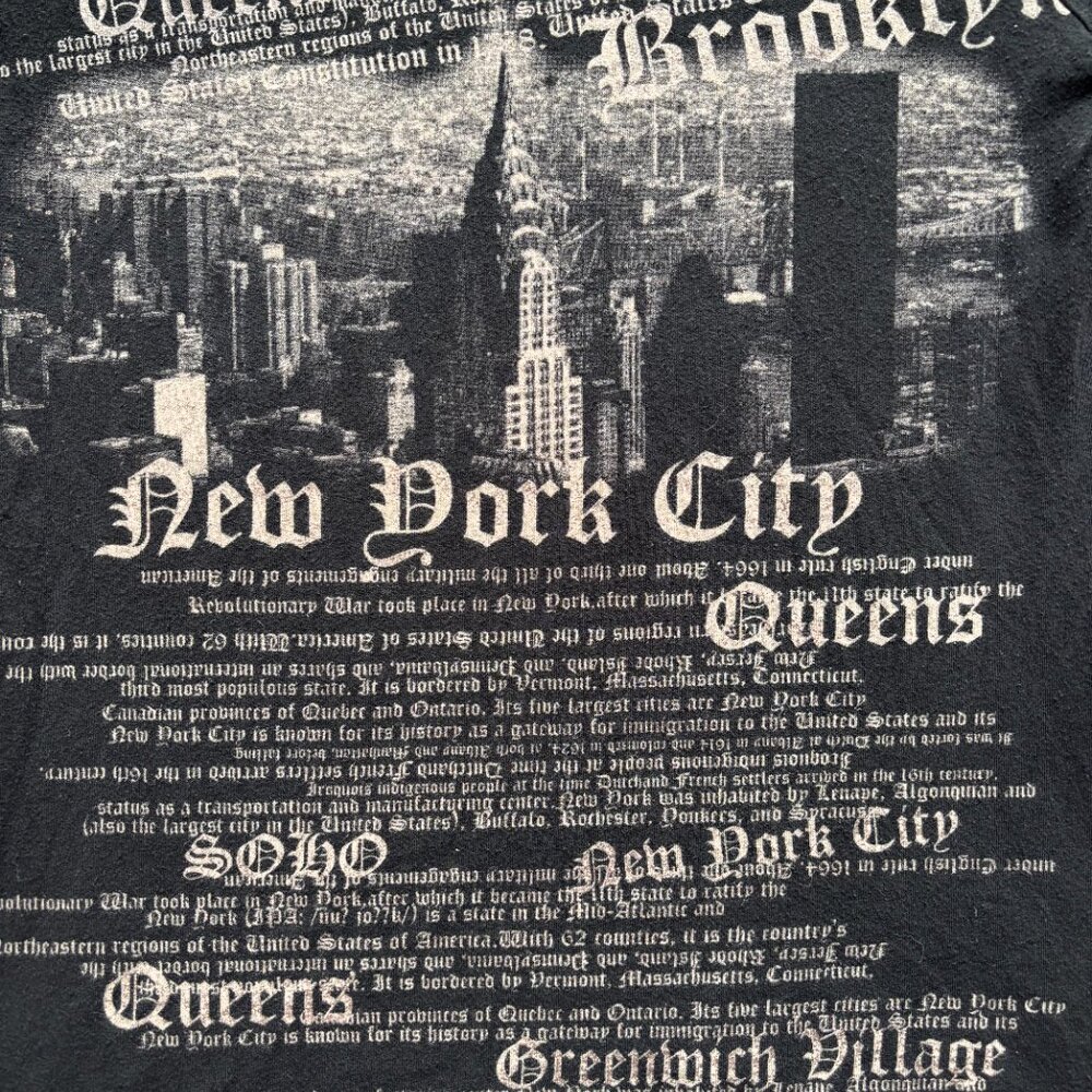 Vintage Y2K City Threads NYC New York Women’s T Shirt Black - Size M - Picture 2 of 4